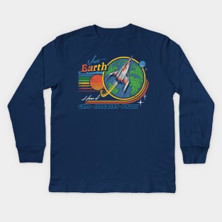 Visit Earth Kids Long Sleeve T-Shirt